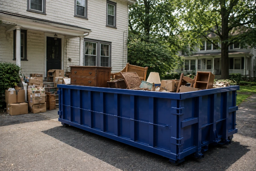 Estate cleanout dumpster rental